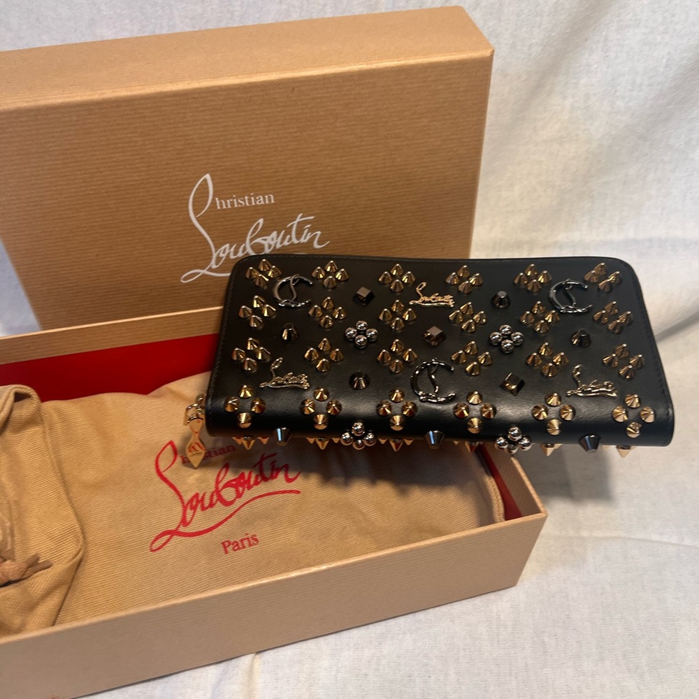 Christian Louboutin black/metal wallet